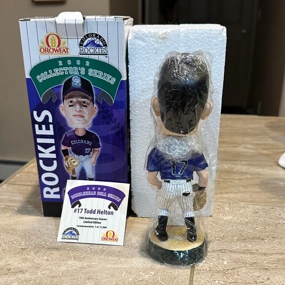 Todd Helton Bobblehead Colorado Rockies Oroweat 2002 Collectors Series - Picture 4 of 12
